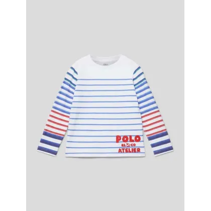 Zdjęcie Bluzka z długim rękawem z wzorem w paski