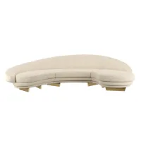 Picture Beautiful large sofa with an organic shape