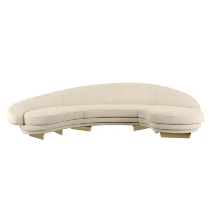 Zdjęcie Piękna duża sofa o organicznym kształcie