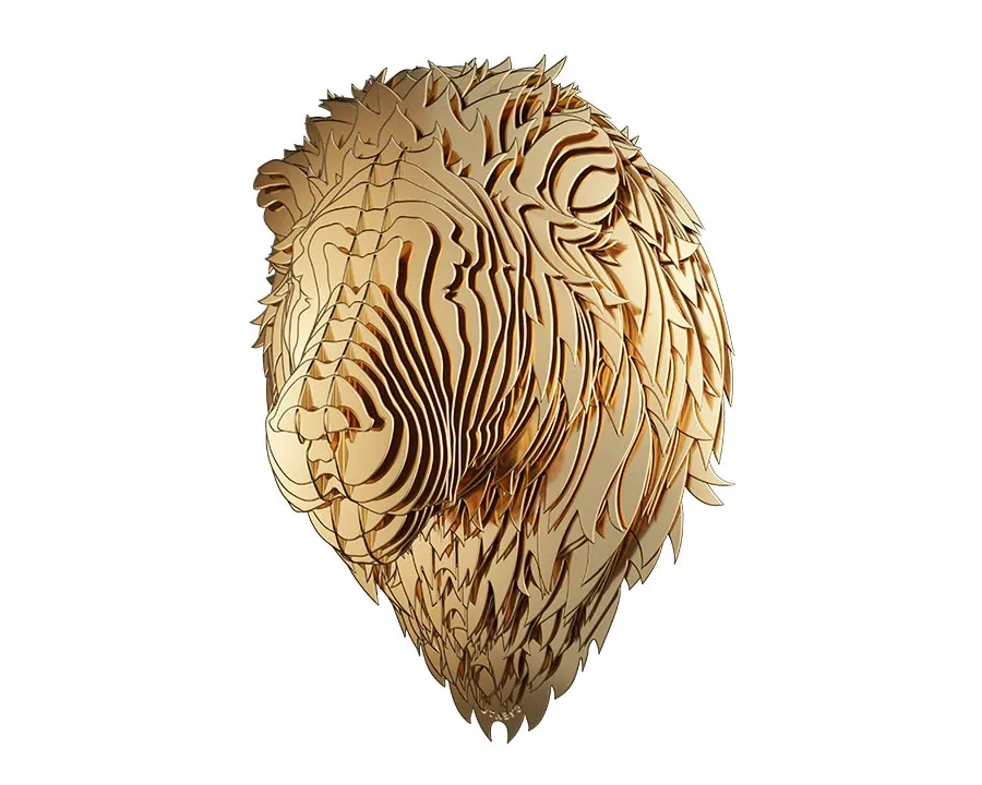 obrazek 1 Elegancka ozdoba w postaci Lwa do salonu