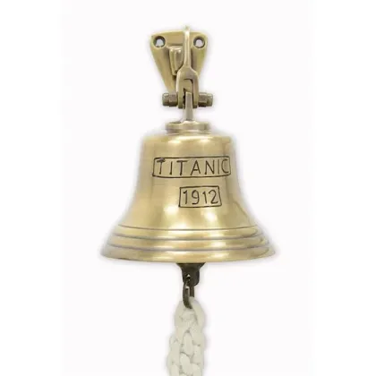 Zdjęcie Niepowtarzalny dzwonek pokładowy „Titanic” wykonany z brązu