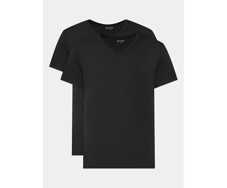 obrazek 1 Mustang Komplet 2 t-shirtów 1014664 Czarny Regular Fit