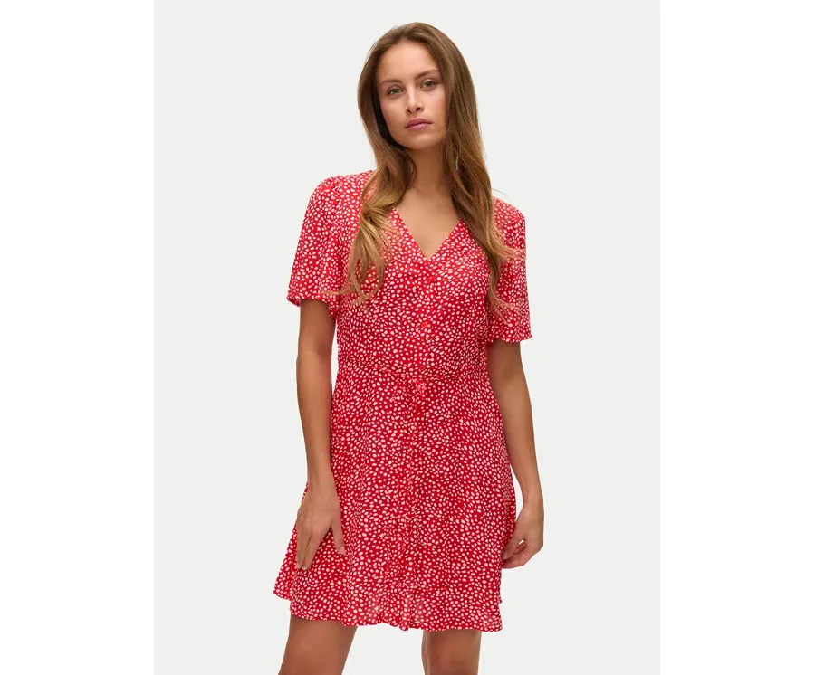 obrazek 1 Vero Moda Sukienka letnia Alba 10292845 Czerwony Regular Fit