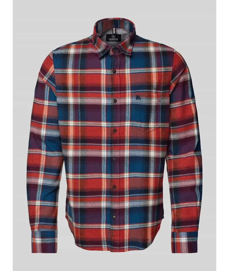 obrazek 1 Koszula casualowa o kroju regular fit z wyhaftowanym logo