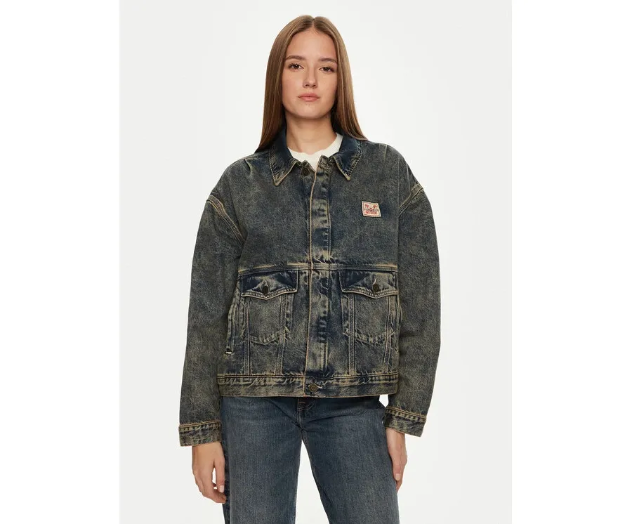 obrazek 1 American Vintage Kurtka jeansowa Joybird JOY16FH24 Niebieski Oversize