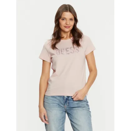 Zdjęcie Guess T-Shirt W5RI19 I3Z14 Beżowy Regular Fit