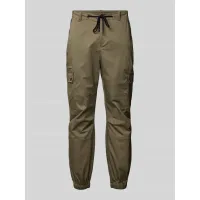 Zdjęcie Spodnie cargo o kroju tapered fit z tunelem model ‘PALAL’