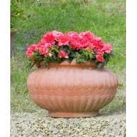 Picture Luxurious flower pot made of clay - Fornace Masini