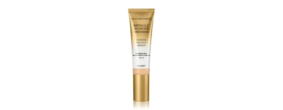 obrazek 1 Max Factor Miracle Second Skin Podkład w płynie 30 ml Nr. 03 - Light