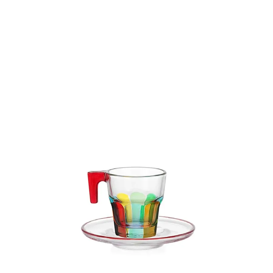 obrazek 1 Niepowtarzalny włoski komplet 6 filiżanek ze spodkiem (75 ml)