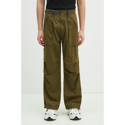 Zdjęcie PLEASURES spodnie Public Utility męskie kolor zielony proste P24W011