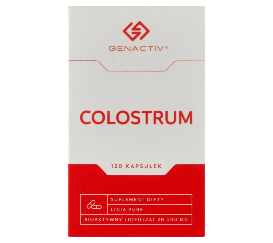 obrazek 1 Genactiv Colostrum Preparat wzmacniający odporność, 120 Kapsułek