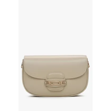 Zdjęcie Estro: Beżowa torebka damska na ramię z regulowanym paskiem