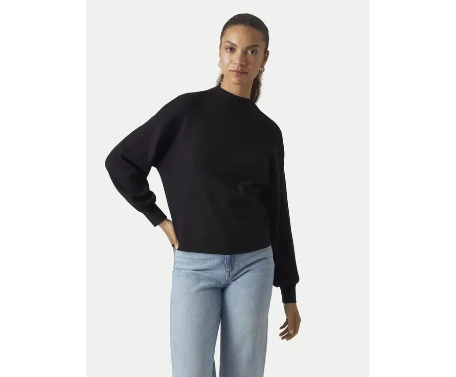 obrazek 1 Vero Moda Sweter Nancy 10290748 Czarny Regular Fit