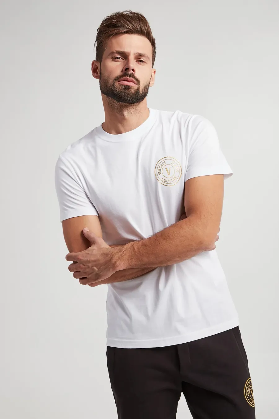 obrazek 1 T-shirt męski z logo VERSACE JEANS COUTURE Versace Jeans Couture