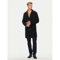 Zdjęcie Tommy Hilfiger Płaszcz wełniany MW0MW36611 Czarny Regular Fit