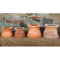 Picture Decorative flower pot made of terracotta - Fornace Masini