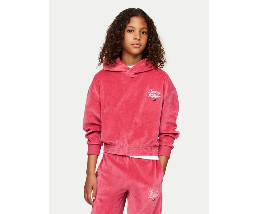 obrazek 1 Tommy Hilfiger Bluza Script KG0KG08192 Różowy Regular Fit