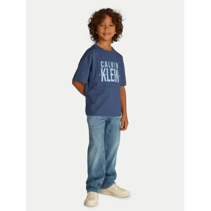 Zdjęcie Calvin Klein Jeans T-Shirt Bold Graphic IB0IB02448 Niebieski Relaxed Fit