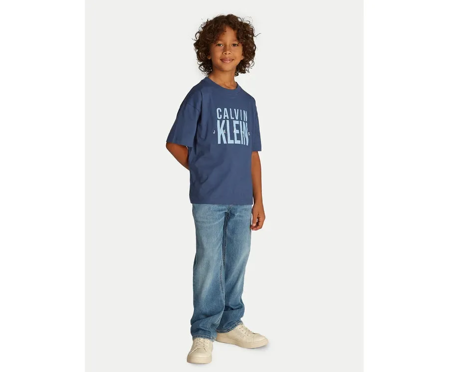 obrazek 1 Calvin Klein Jeans T-Shirt Bold Graphic IB0IB02448 Niebieski Relaxed Fit