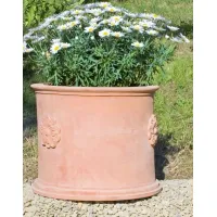Picture Round flower pot made of terracotta - Fornace Masini