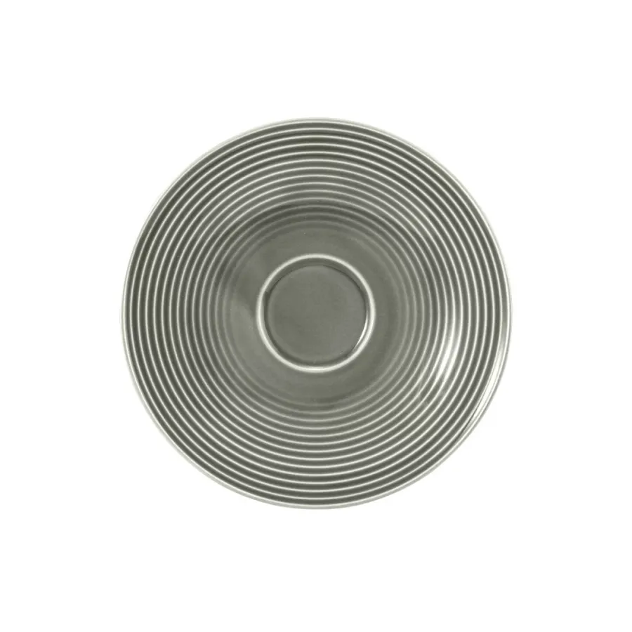 obrazek 1 Duży porcelanowy spodek pod filiżankę 16,5 cm w kolorze szaro perłowym - Seltmann Weiden