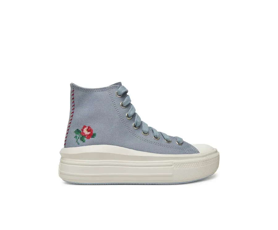 obrazek 1 Converse Trampki Chuck Taylor All Star Move Platform Rose A12571C Szary