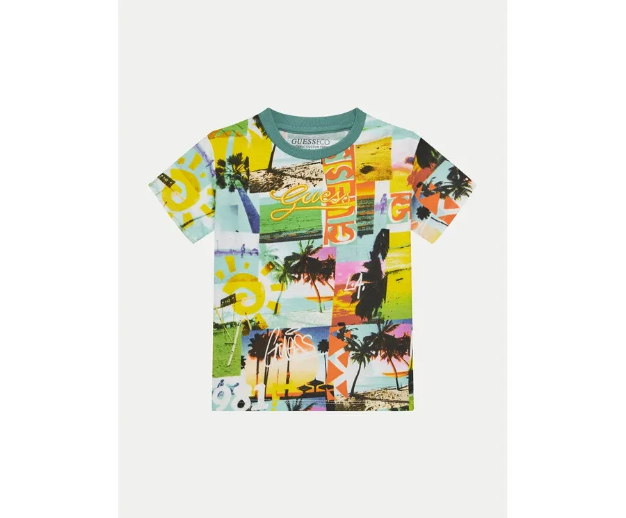 obrazek 1 Guess T-Shirt N5GI19 K8HM4 Kolorowy Regular Fit