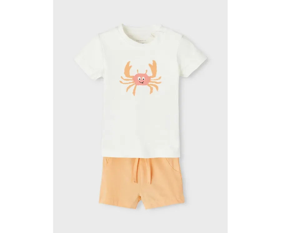 obrazek 1 NAME IT Komplet t-shirt i szorty sportowe 13204117 Kolorowy Regular Fit