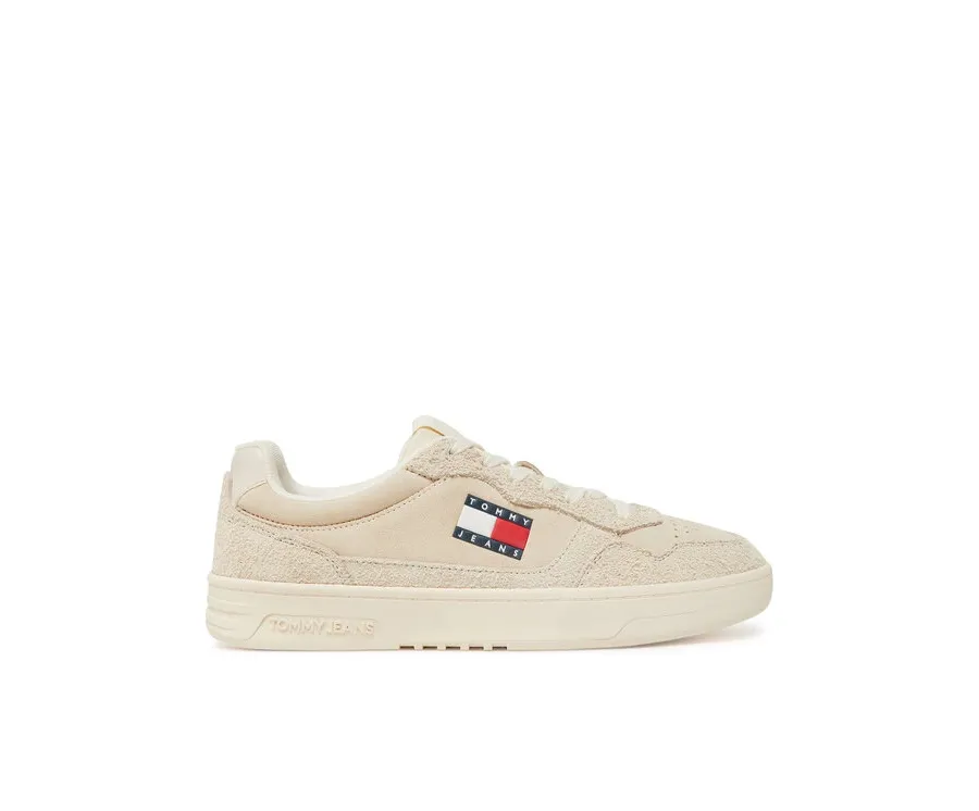 obrazek 1 Tommy Jeans Sneakersy Tjm Cupsole Suede EM0EM01568 Écru