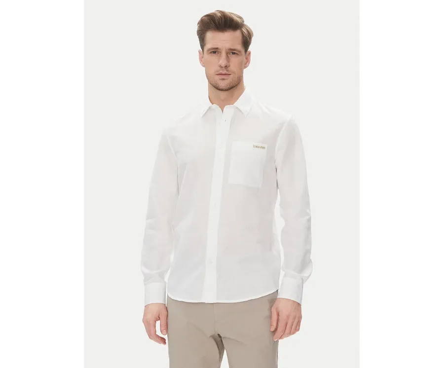 obrazek 1 Calvin Klein Jeans Koszula J30J327295 Biały Regular Fit