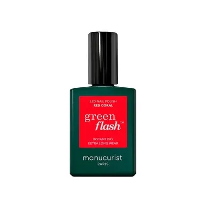 Zdjęcie manucurist Green Flash Lakier do paznokci w żelu 15 ml Red Coral