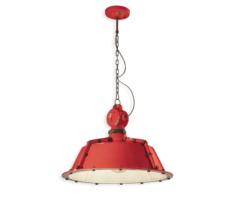 obrazek 5 Oryginalna włoska duża lampa wisząca Industrial
