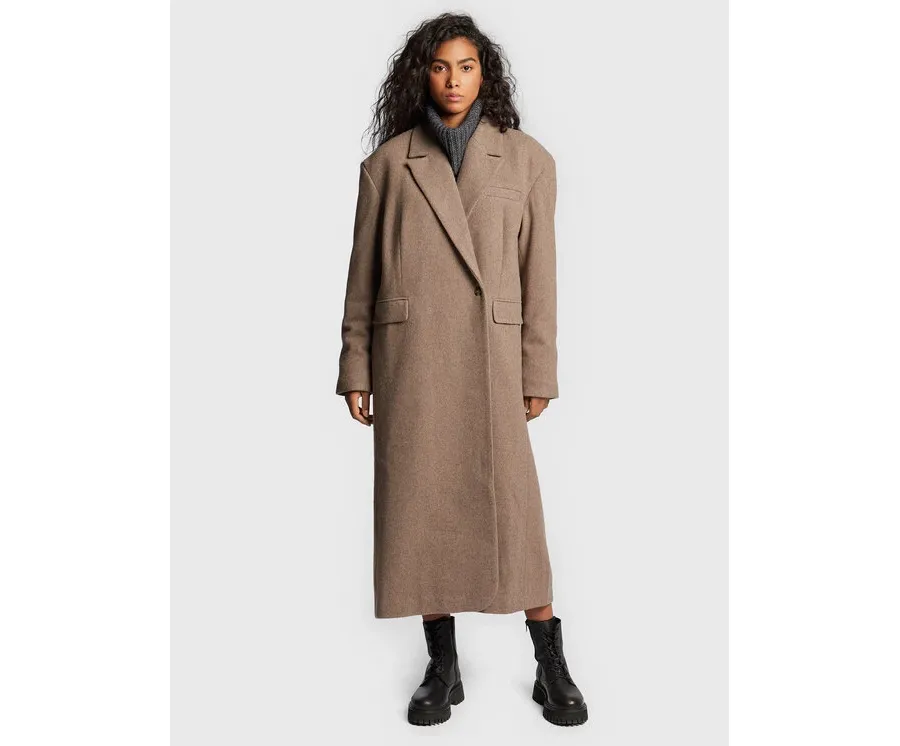 obrazek 1 Herskind Płaszcz wełniany Wanda 4575816 Beżowy Oversize