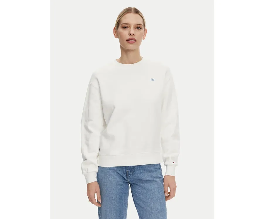 obrazek 1 Tommy Hilfiger Bluza WW0WW45980 Écru Regular Fit