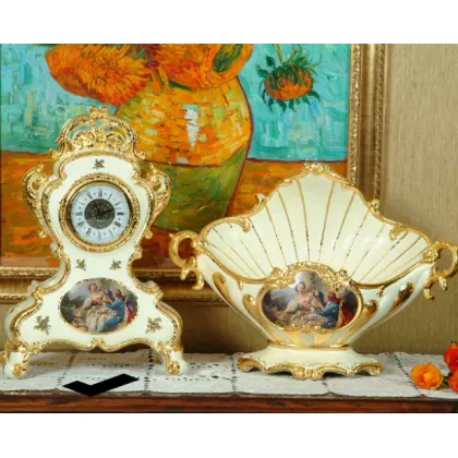Picture Ceramic baroque clock in Italian style - Bruno Costenaro