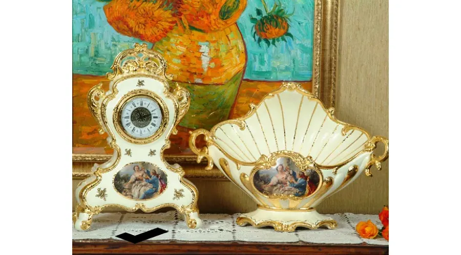 picture 1 Ceramic baroque clock in the Italian style - Bruno Costenaro