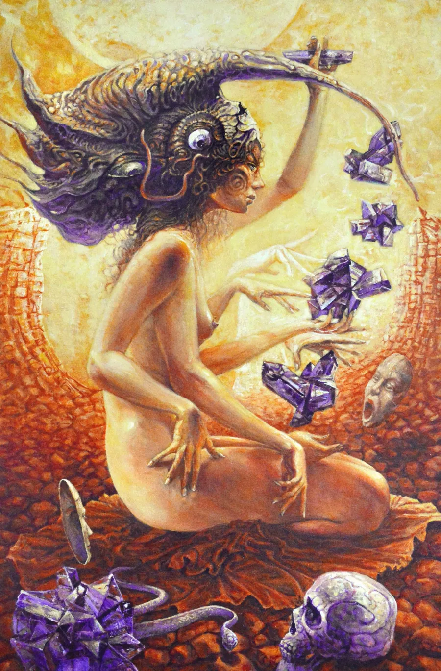 picture 1 Krzysztof Krawiec "Waregena" acrylic on canvas 90 cm x 60 cm NEW*