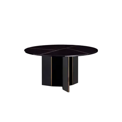 Zdjęcie Nowoczesny stół Lorca II z pięknymi inkrustowanymi detalami