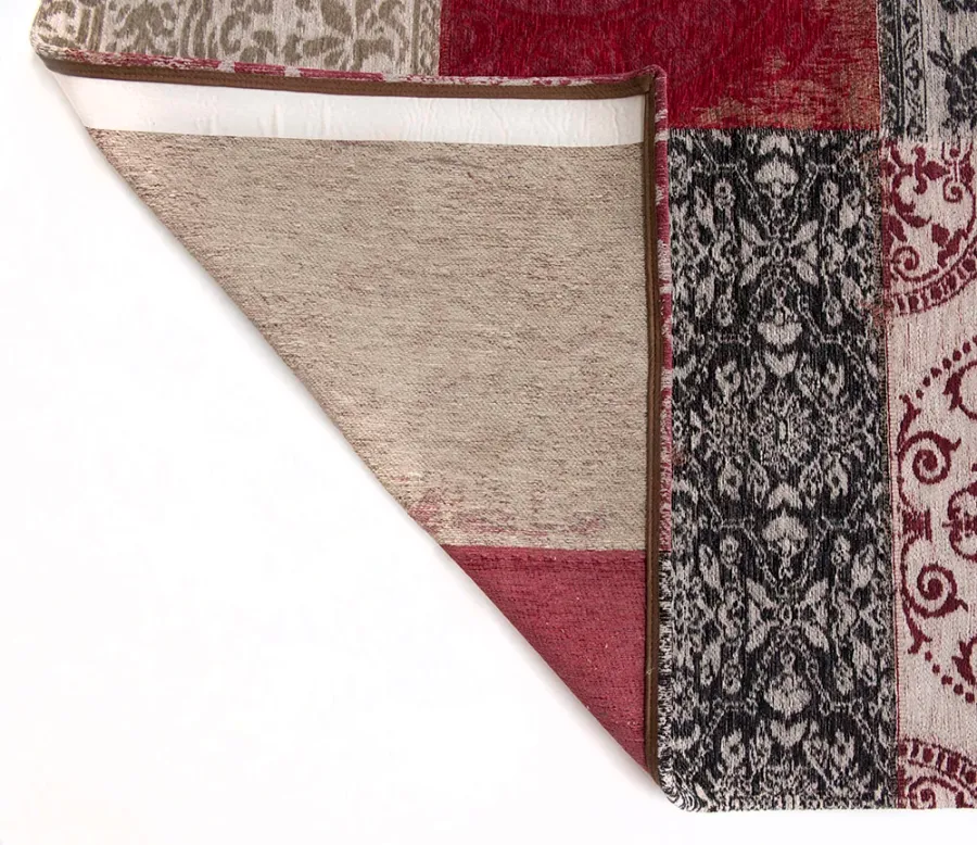 obrazek 5 Cudowny czerwono beżowy dywan patchwork - ANTWERP RED 8985