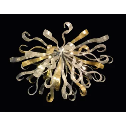 Picture Original ceiling lamp made of blown Murano glass - Lucevetro