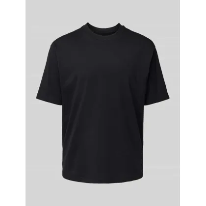 Zdjęcie T-shirt z prążkowanym okrągłym dekoltem