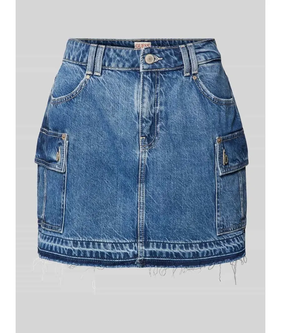 obrazek 1 Guess Spódnica jeansowa W4YD52 D5B65 Niebieski Regular Fit
