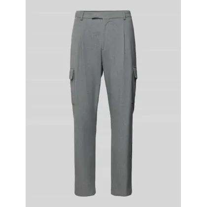 Zdjęcie Spodnie do garnituru o kroju slim fit z kieszeniami cargo