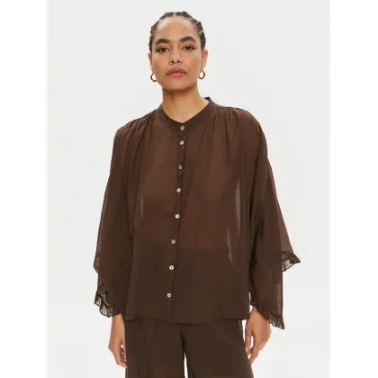 Zdjęcie ViCOLO Koszula TB2079 Brązowy Regular Fit