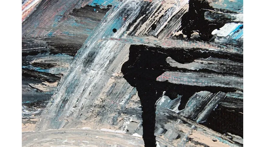 obrazek 2 Abstrakcyjny obraz o wymiarach 30 x 25 cm, namalowany techniką mieszaną na płótnie – Amelia Augustyn