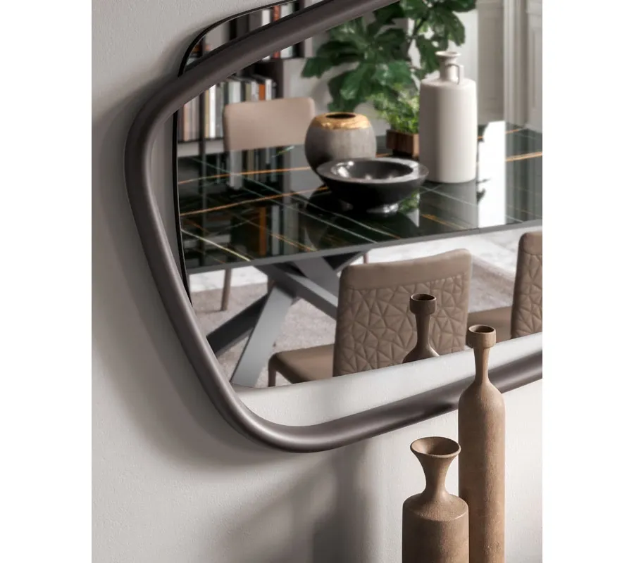 obrazek 11 Designerskie lustro do jadalni lub salonu z drewnianą ramą