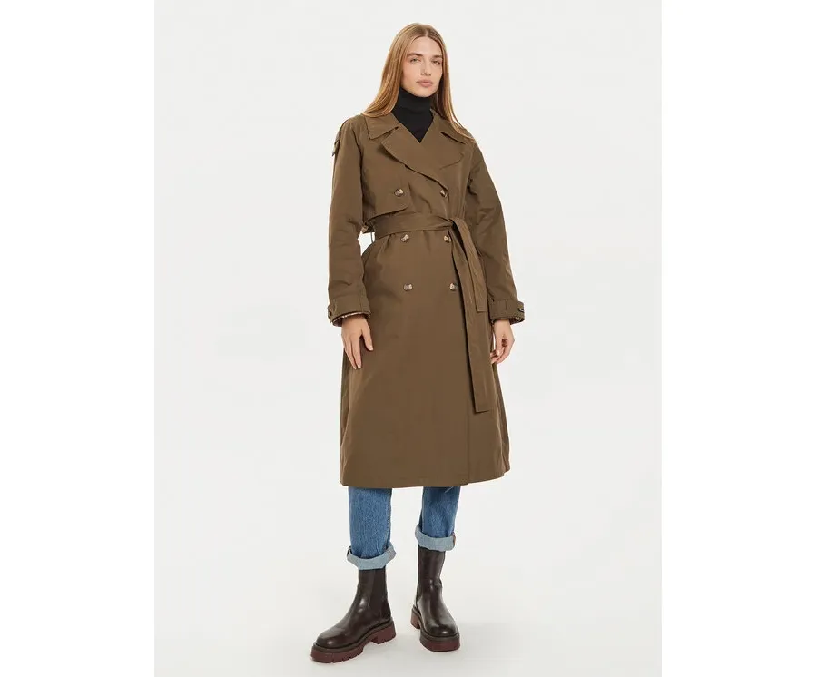 obrazek 1 Pepe Jeans Trencz Bianca PL402446 Zielony Regular Fit