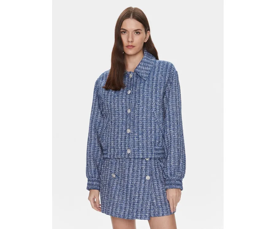 obrazek 1 Custommade Kurtka przejściowa Frances 999830881 Niebieski Relaxed Fit