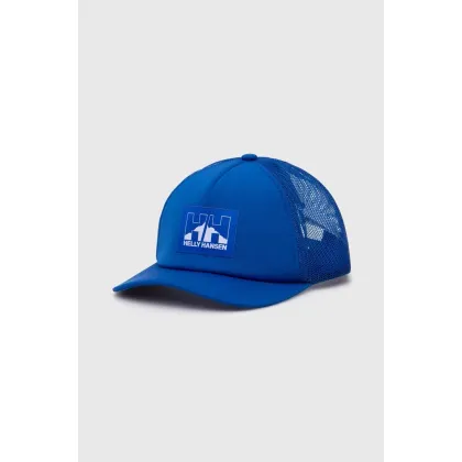 Zdjęcie Helly Hansen czapka kolor niebieski z aplikacją
